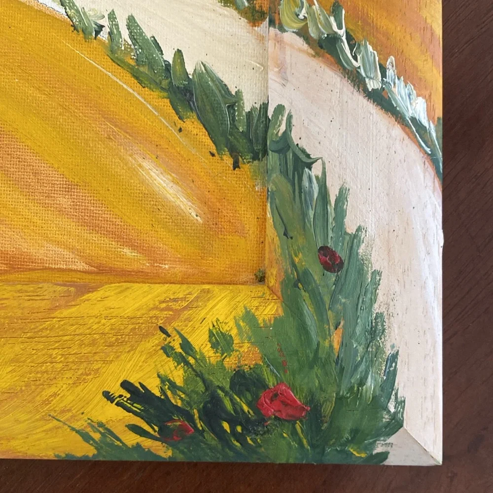 Original Signed Tuscan Landscape — Framed & Ready To Hang - Picture 9 of 11